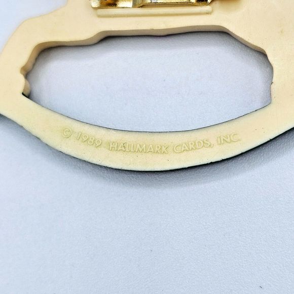 Hallmark Rocking Horse Brooch Vintage 1989 Christmas B5582 Hobby Horse Pin - Picture 8 of 10